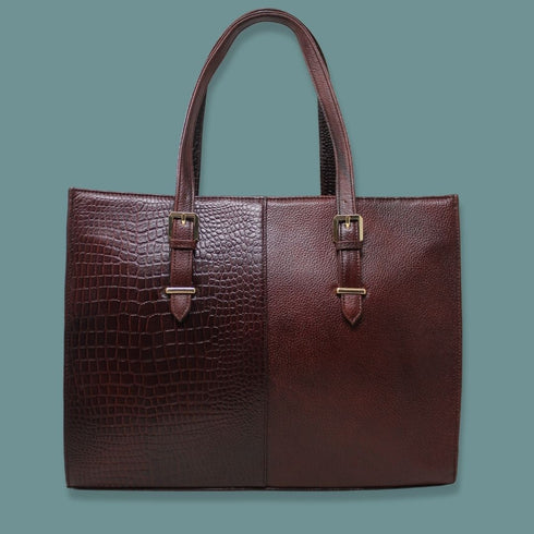 Gauri Genuine Leather Women Tote Bag Hive